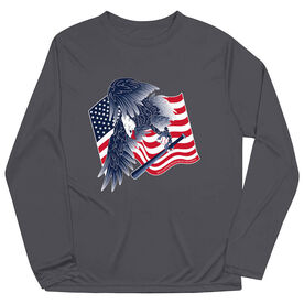 Baseball Long Sleeve Performance Tee - Baseball Eagle