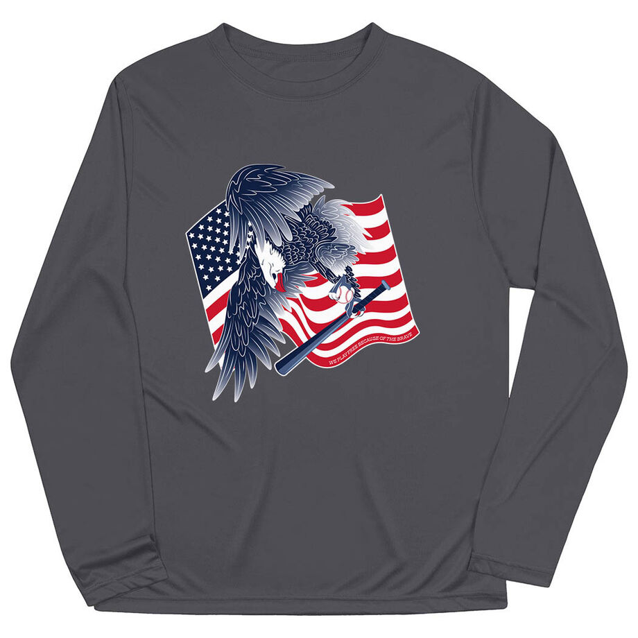 Baseball Long Sleeve Performance Tee - Baseball Eagle
