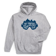 Skiing Hooded Sweatshirt - The Mountains Are Calling