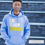 Tennis Hooded Sweatshirt - Eat. Sleep. Tennis.