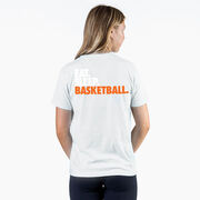 Basketball Short Sleeve T-Shirt - Eat. Sleep. Basketball. (Back Design)