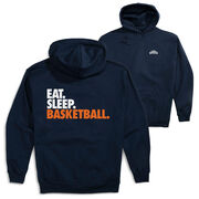 Basketball Hooded Sweatshirt - Eat. Sleep. Basketball. (Back Design)