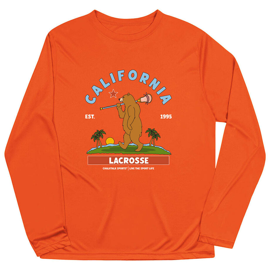 Guys Lacrosse Long Sleeve Performance Tee - California Lacrosse