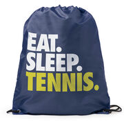 Tennis Drawstring Backpack Eat. Sleep. Tennis.