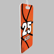 Basketball Bag/Luggage Tag - Personalized Texture Name And Number