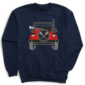Guys Lacrosse Crewneck Sweatshirt - Chillax Cruiser