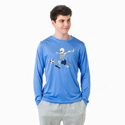 Soccer Long Sleeve Performance Tee - Skeleton Striker