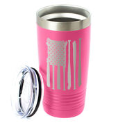 Baseball 20 oz. Double Insulated Tumbler - Flag