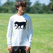 Soccer Long Sleeve Performance Tee - Spot The Soccer Dog