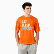 Hockey Short Sleeve Performance Tee - Eat. Sleep. Hockey.