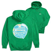 Volleyball Hooded Sweatshirt - Serve's Up (Back Design)