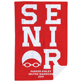 Swimming Premium Blanket - Personalized Senior