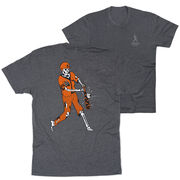 Baseball Short Sleeve T-Shirt - Home Run Zombie (Back Design)