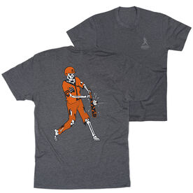 Baseball Short Sleeve T-Shirt - Home Run Zombie (Back Design)