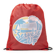 Volleyball Drawstring Backpack - Serve's Up