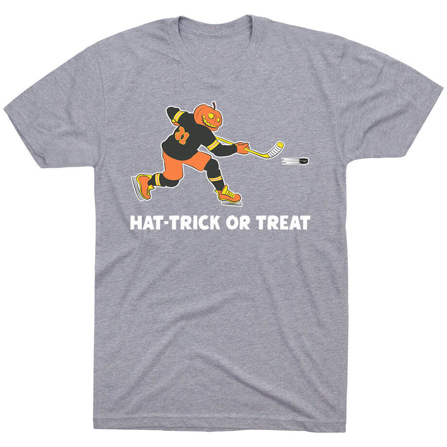 Hockey Short Sleeve T-Shirt - Hat-Trick or Treat