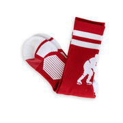 Hockey Woven Mid-Calf Socks - Player (Red/White)