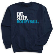 Volleyball Crewneck Sweatshirt - Eat Sleep Volleyball (Bold)