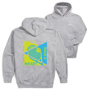 Tennis Hooded Sweatshirt - Let's Raise A Racket (Back Design)