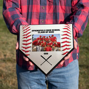 Baseball Home Plate Plaque - Horizontal Photo