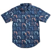 Wrestling Performance Short Sleeve Button Down Shirt - Takedown