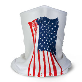 Girls Lacrosse Multifunctional Headwear - American Flag Sticks RokBAND