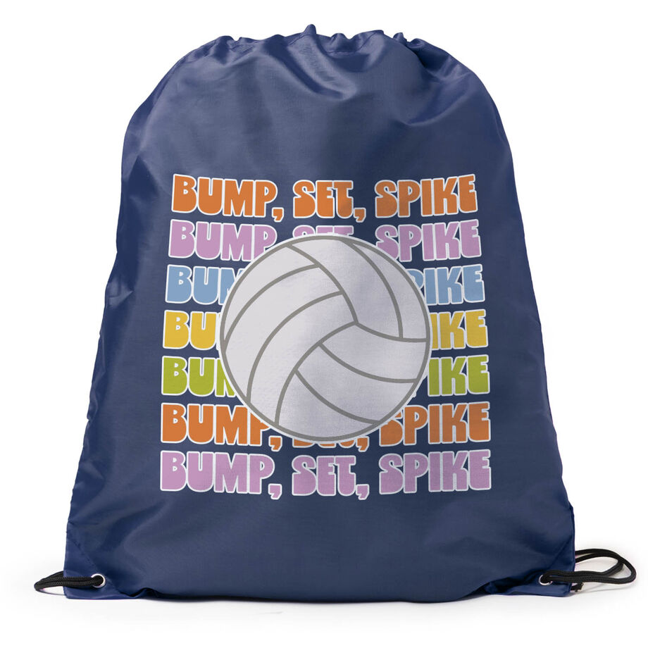 Volleyball Drawstring Backpack - Bump, Set, Spike