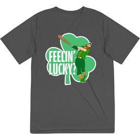 Baseball Short Sleeve Performance Tee - Feelin' Lucky Baseball