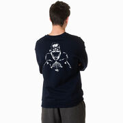 Football Crewneck Sweatshirt - Santa Football (Back Design)