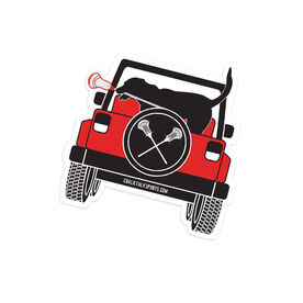 Guys Lacrosse Sticker - Chillax Cruiser