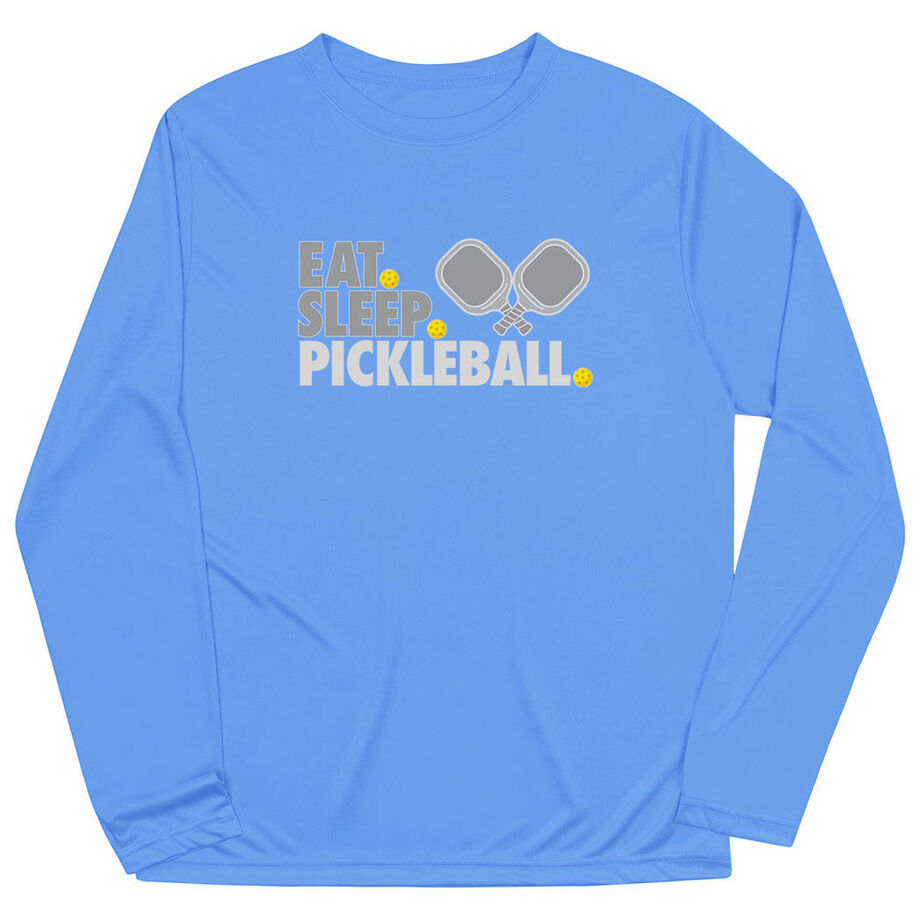 Pickleball Long Sleeve Performance Tee - Eat. Sleep. Pickleball