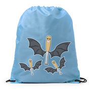 Baseball Drawstring Backpack - It's Bats 