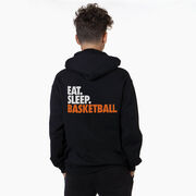 Basketball Hooded Sweatshirt - Eat. Sleep. Basketball. (Back Design)