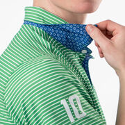 Custom Team Short Sleeve Polo Shirt - Soccer Stripes