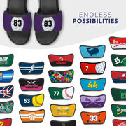 Volleyball Repwell&reg; Sandal Straps - Volleyball with Number