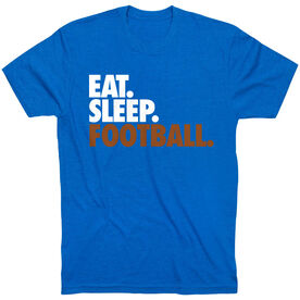 Football T-Shirt Short Sleeve Eat. Sleep. Football. [Adult XX-Large/Royal] - SS