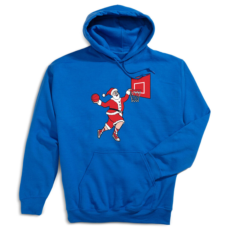 Basketball Hooded Sweatshirt - Slam Dunk Santa
