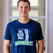 Golf Short Sleeve T-Shirt - Eat. Sleep. Golf