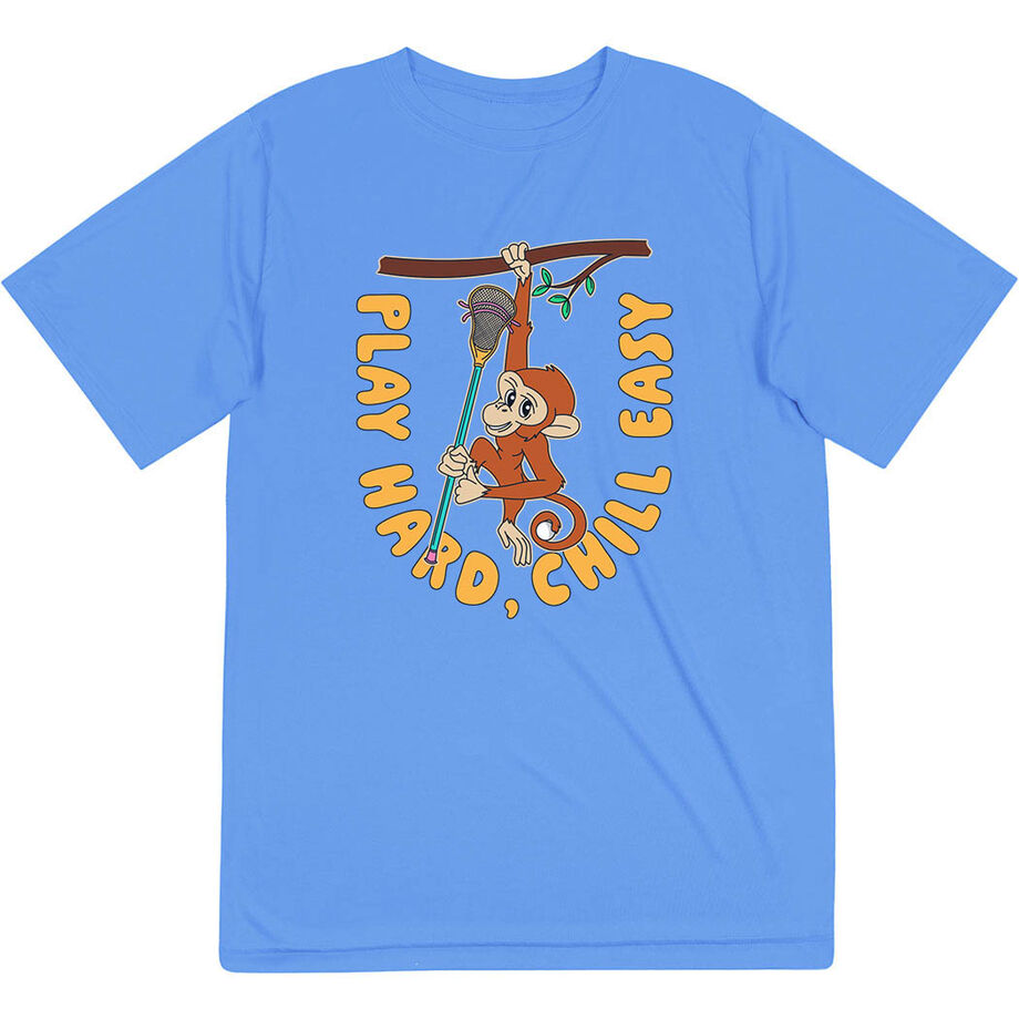 Guys Lacrosse Short Sleeve Performance Tee - Play Hard, Chill Easy