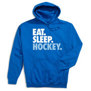 Hockey Hooded Sweatshirt - Eat. Sleep. Hockey.