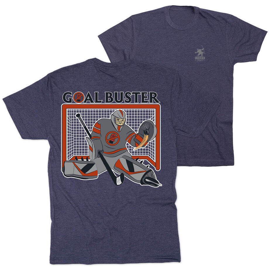 Hockey Short Sleeve T-Shirt - Goal Buster (Back Design)