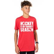 Hockey Short Sleeve T-Shirt - Hockey Is My Favorite Season