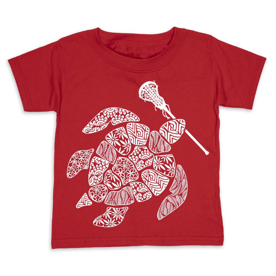 Girls Lacrosse Toddler Short Sleeve Tee - Lax Turtle