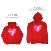 Gymnastics Hooded Sweatshirt - Gymnast Heart