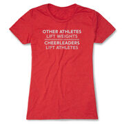 Cheerleading Women's Everyday Tee - Cheerleaders Lift Athletes