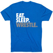 Wrestling T-shirt Short Sleeve Eat. Sleep. Wrestle.