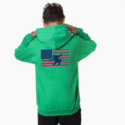 Hockey Hooded Sweatshirt - Hockey Land That We Love (Back Design)