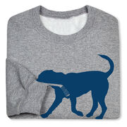 Hockey Crewneck Sweatshirt - Rocky the Hockey Dog