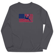 Soccer Long Sleeve Performance Tee - Guys Soccer Land That We Love