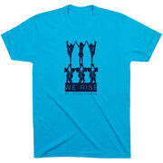 Cheerleading Short Sleeve T-Shirt - We Rise By Lifting Others